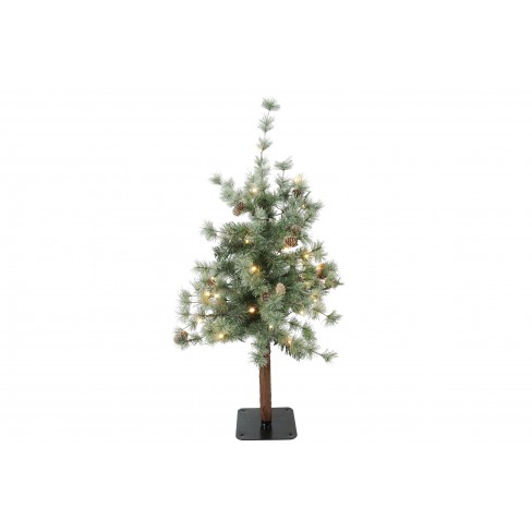 Мини Led елха с шишарки 50х90см Abies